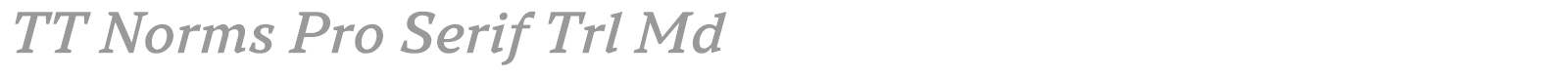 TT Norms Pro Serif font preview